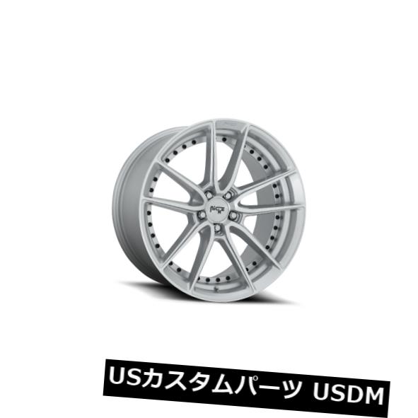 海外輸入ホイール 20x10.5 ET20 Niche M221 Dfs 5x115 Silver &amp; Machined Rims (Set of 4) 【並行輸入品】｜カスタムパーツ WORLD倉庫