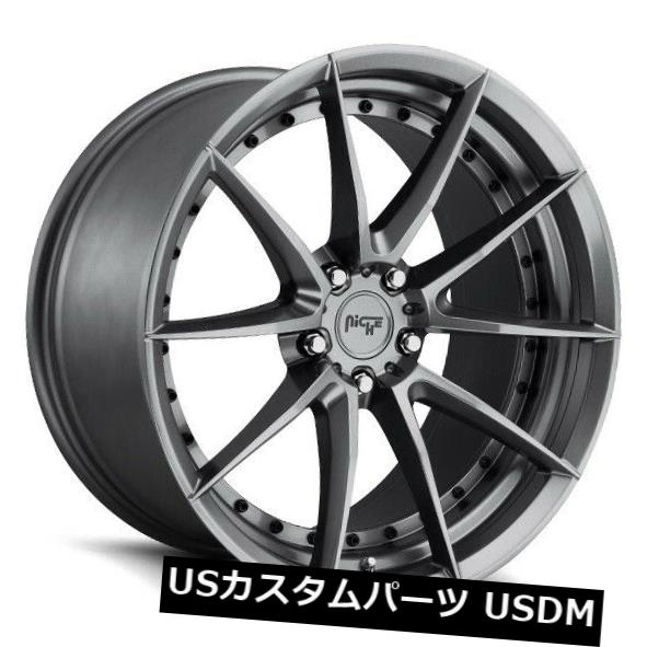 海外輸入ホイール 19x9.5 ET35ニッチM197セクター5x114.3無煙炭リム(4個セット) 19x9.5 ET35 Niche M197 Sector 5x114.3 Anthracite Rims (Set of 4) 【並行輸入品】|カスタムパーツ WORLD倉庫