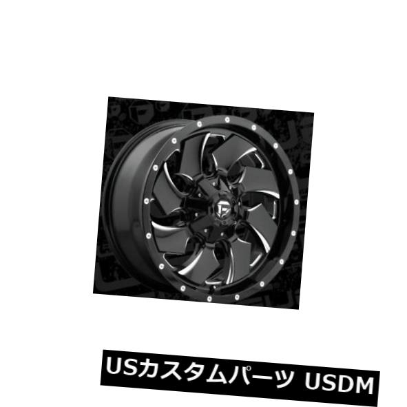 海外輸入ホイール 20x9 ET1 Fuel D574 Cleaver 5x139.7 / 5x150 Black Milled Wheels（4個セット） 20x9 ET1 Fuel D574 Cleaver 5x139.7/5x150 Black Milled Wheels (Set of 4) 【並行輸入品】
