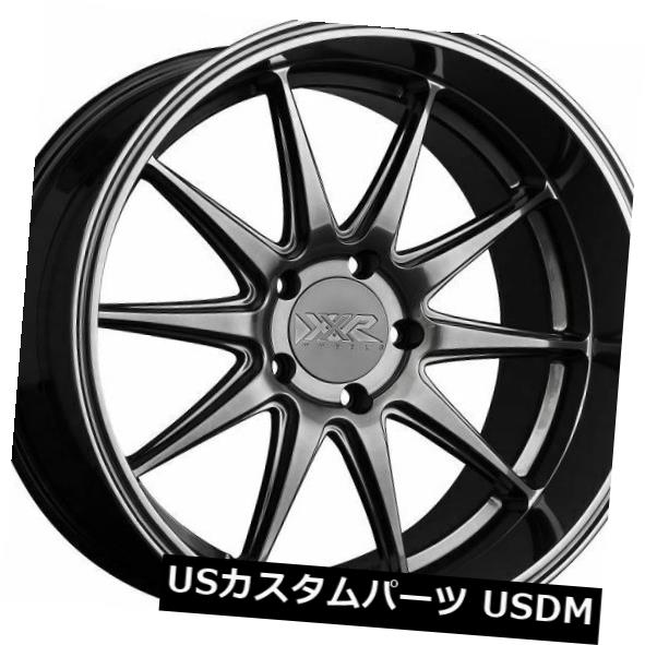 海外輸入ホイール 20x9F / 20x10.5R +20/20 XXR 527Dホイール5x114.3クロムブラックリム（4個セット） 20x9F/20x10.5R +20/20 XXR 527D Wheels 5x114.3 Chromium Black Rims (Set of 4) 【並行輸入品】