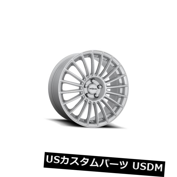 海外輸入ホイール 18x8.5 ET45 Rotiform R153 Buc 5x112シルバーリム（4個セット） 18x8.5 ET45 Rotiform R153 Buc 5x112 Silver Rims (Set of 4) 【並行輸入品】