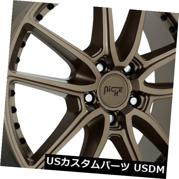 海外輸入ホイール 18x9.5 ET35ニッチM222 DFS 5x120ブロンズホイール(4個セット) 18x9.5 ET35 Niche M222 Dfs 5x120 Bronze Wheels (Set of 4) 【並行輸入品】|カスタムパーツ WORLD倉庫
