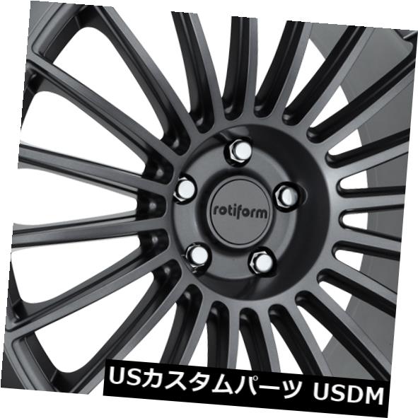海外輸入ホイール 18x8.5 ET35 Rotiform R154 Buc 5x120無煙炭ホイール（4個セット） 18x8.5 ET35 Rotiform R154 Buc 5x120 Anthracite Wheels (Set of 4) 【並行輸入品】