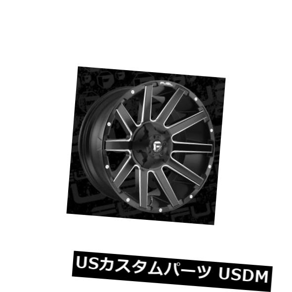 海外輸入ホイール 22x12 ET-44 Fuel D616 Contra 8x170 Black Milled Wheels(4個セット) 22x12 ET-44 Fuel D616 Contra 8x170 Black Milled Wheels (Set of 4) 【並行輸入品】