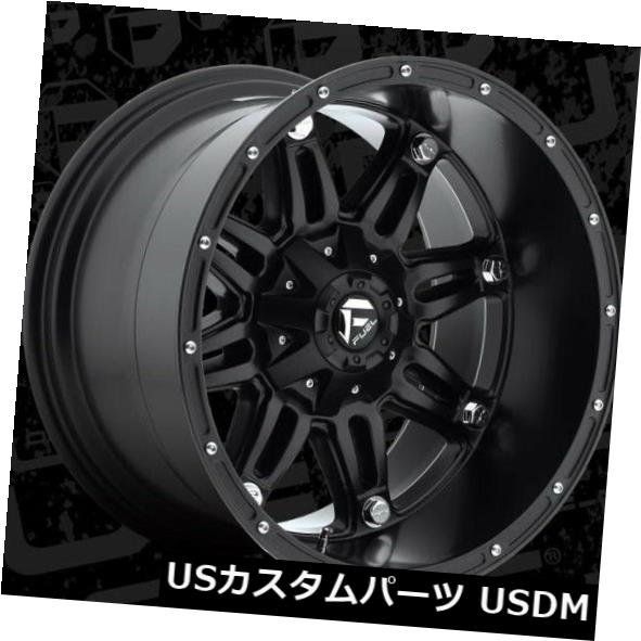 海外輸入ホイール 20x12 ET-44 Fuel D531人質6x135 / 6x139.7マットブラックホイール(4個セット) 20x12 ET-44 Fuel D531 Hostage 6x135/6x139.7 Matte Black Wheels (Set of 4) 【並行輸入品】