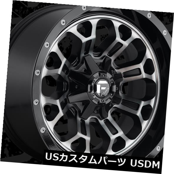 海外輸入ホイール 22x12 ET-44 Fuel D561 Crush 8x170 Black / Machined DDT Wheels(4個セット) 22x12 ET-44 Fuel D561 Crush 8x170 Black/Machined DDT Wheels (Set of 4) 【並行輸入品】