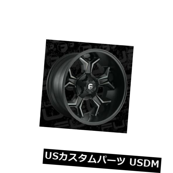 海外輸入ホイール 22x12 ET-44燃料D605アベンジャー8x170ブラック/機械加工DDTリム（4個セット） 22x12 ET-44 Fuel D605 Avenger 8x170 Black/Machined DDT Rims (Set of 4) 【並行輸入品】