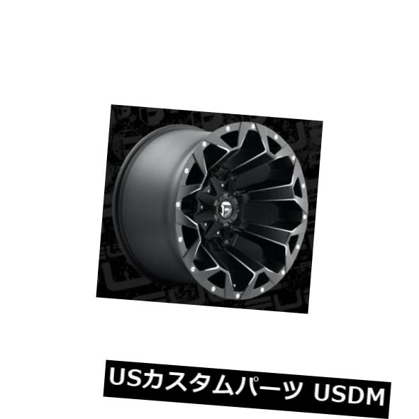 海外輸入ホイール 20x12 ET-43 Fuel D546 Assault 5x114.3 / 5x127 Black Milled Wheels（4個セット） 20x12 ET-43 Fuel D546 Assault 5x114.3/5x127 Black Milled Wheels (Set of 4) 【並行輸入品】