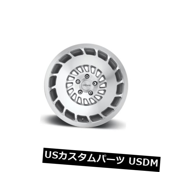 海外輸入ホイール 19x8.5 ET35 Rotiform R135 Ccv 5x112 Silver & Machined Rims (Set of 4) 【並行輸入品】