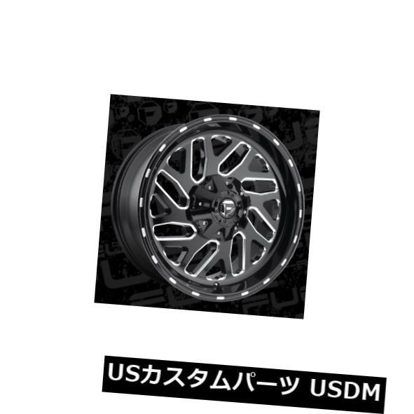 海外輸入ホイール 20x8.25 ET-227 Fuel D581 Triton 8x200 Black Milled Rims（4個セット） 20x8.25 ET-227 Fuel D581 Triton 8x200 Black Milled Rims (Set of 4) 【並行輸入品】