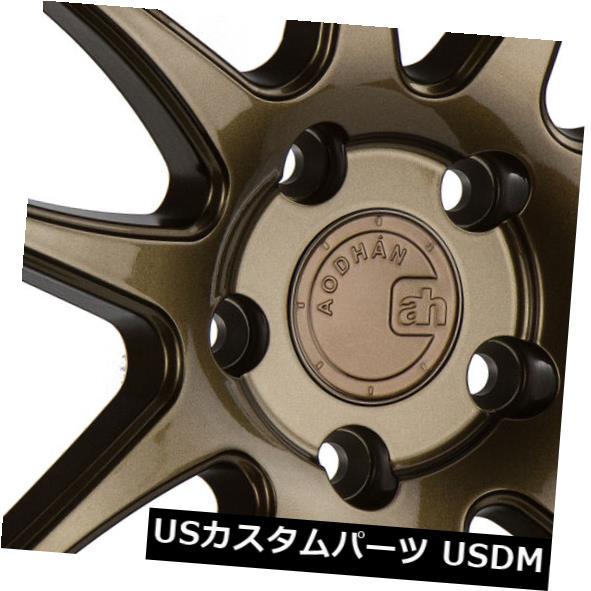 海外輸入ホイール 18x8.5 / 18x9.5 Aodhan Rims DS02 5X100 +35ブロンズ(4個セット) 18x8.5/18x9.5 Aodhan Rims DS02 5X100 +35 Bronze (Set of 4) 【並行輸入品】