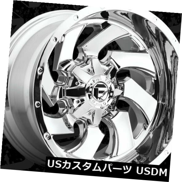 海外輸入ホイール 20x12 ET-44 Fuel D573 Cleaver 8x170 Chrome Wheels（4個セット） 20x12 ET-44 Fuel D573 Cleaver 8x170 Chrome Wheels (Set of 4) 【並行輸入品】