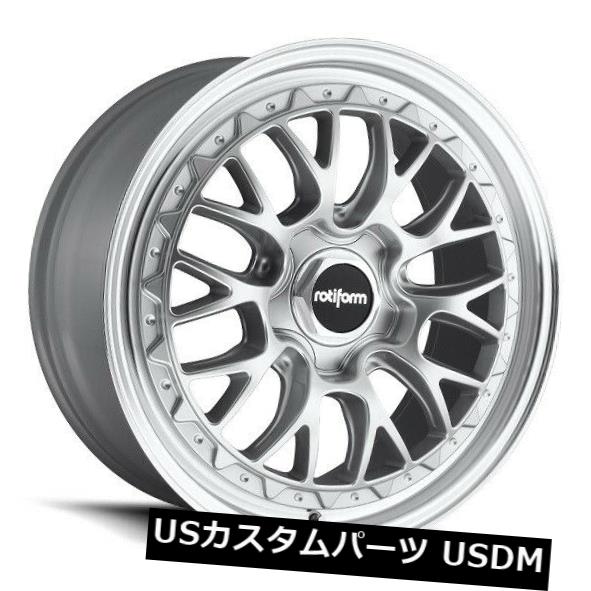 海外輸入ホイール 19x8.5 Rotiform LSR R155 5x100 +35シルバーマシンリム（4個セット） 19x8.5 Rotiform LSR R155 5x100 +35 Silver Machine Rims (Set of 4) 【並行輸入品】
