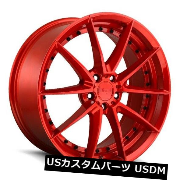 海外輸入ホイール 20x9 ET35ニッチM213セクター5x120キャンディレッドホイール（4個セット） 20x9 ET35 Niche M213 Sector 5x120 Candy Red Wheels (Set of 4) 【並行輸入品】｜カスタムパーツ WORLD倉庫