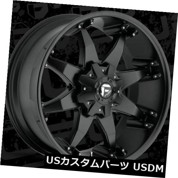 海外輸入ホイール 22x14 ET-76 Fuel D509 Octane 8x170 Matte Black Wheels（4個セット） 22x14 ET-76 Fuel D509 Octane 8x170 Matte Black Wheels (Set of 4) 【並行輸入品】