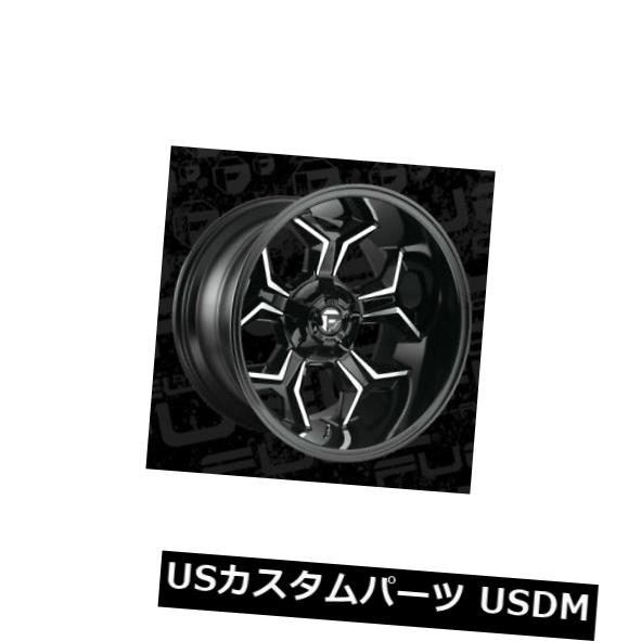 海外輸入ホイール 20x12 ET-44 Fuel D606 Avenger 5x139.7/5x150 Machined & Black Wheels (Set of 4) 【並行輸入品】