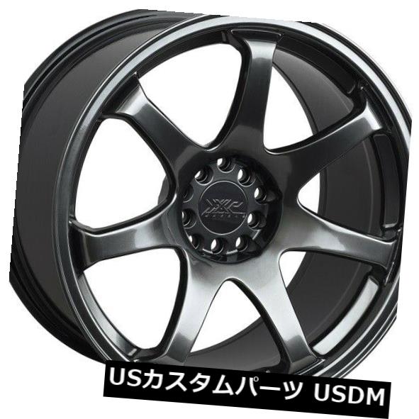 海外輸入ホイール 15X8 +21 XXR 551 4x100 / 114.3クロムブラックホイール（4個セット） 15X8 +21 XXR 551 4x100/114.3 Chromium Black Wheels (Set of 4) 【並行輸入品】｜カスタムパーツ WORLD倉庫 175,450円
