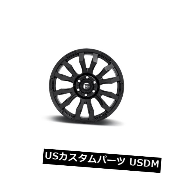 海外輸入ホイール 22x12 ET-44 Fuel D675 Blitz 6x135ブラックリム（4個セット） 22x12 ET-44 Fuel D675 Blitz 6x135 Black Rims (Set of 4) 【並行輸入品】