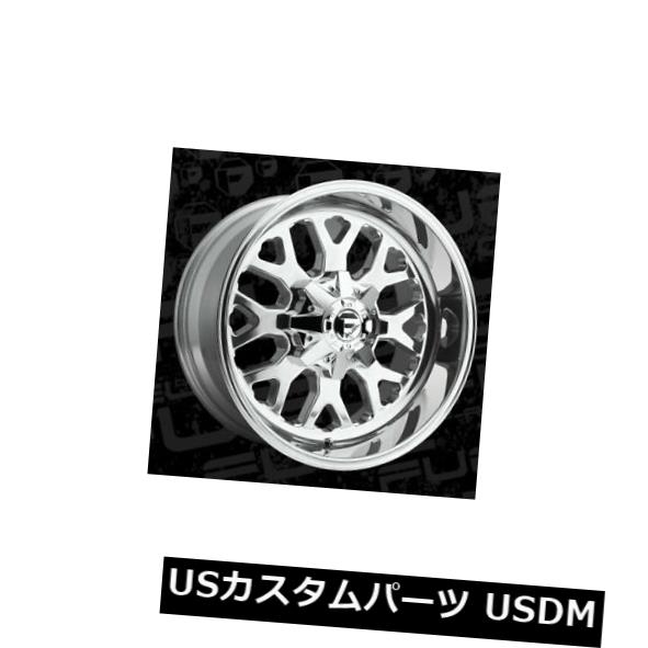 海外輸入ホイール 20x10 ET-18燃料D586 Titan 6x135 / 6x139.7ポリッシュリム（4個セット） 20x10 ET-18 Fuel D586 Titan 6x135/6x139.7 Polished Rims (Set of 4) 【並行輸入品】