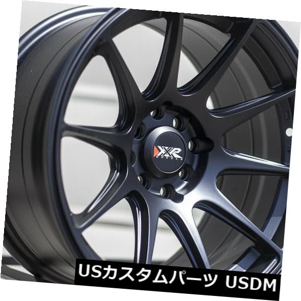 海外輸入ホイール 16X8.25 +0 XXR 527 4x100 / 114.3フラットブラックホイール(4個セット) 16X8.25 +0 XXR 527 4x100/114.3 Flat Black Wheels (Set of 4) 【並行輸入品】|カスタムパーツ WORLD倉庫