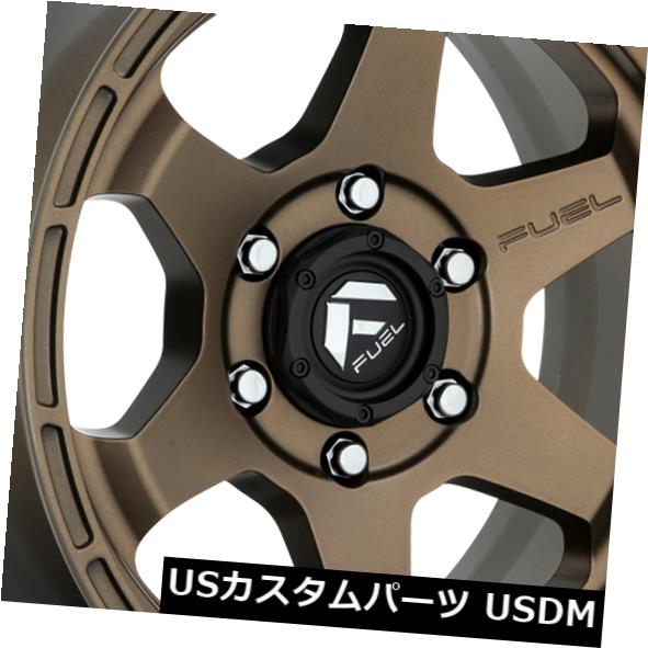 海外輸入ホイール 18x9 ET20 Fuel D666 Shok 5x150ブロンズホイール（4個セット） 18x9 ET20 Fuel D666 Shok 5x150 Bronze Wheels (Set of 4) 【並行輸入品】