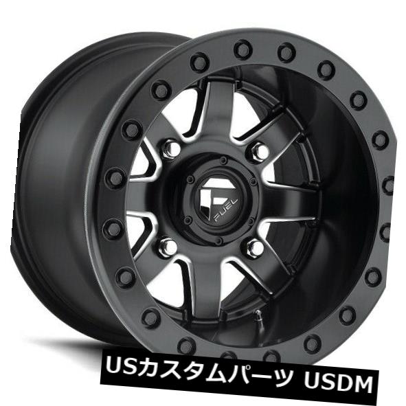海外輸入ホイール 14x7 ET13 Fuel D938 Maverick Utv 4x156マットブラックホイール(4個セット) 14x7 ET13 Fuel D938 Maverick Utv 4x156 Matte Black Wheels (Set of 4) 【並行輸入品】