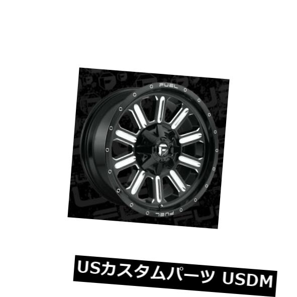 海外輸入ホイール 20x9 ET19 Fuel D620 Hardline 6x120 / 6x139.7ブラックミルドリム（4個セット） 20x9 ET19 Fuel D620 Hardline 6x120/6x139.7 Black Milled Rims (Set of 4) 【並行輸入品】