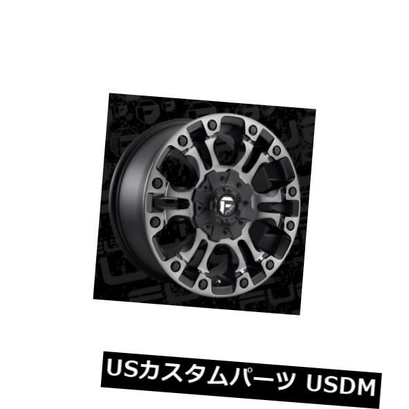 海外輸入ホイール 17x10 ET-18 Fuel D569 Vapor 5x139.7 / 5x150 Black / Machined DDT Wheels（4個セット） 17x10 ET-18 Fuel D569 Vapor 5x139.7/5x150 Black/Machined DDT Wheels (Set of 4) 【並行輸入品】｜カスタムパーツ WORLD倉庫