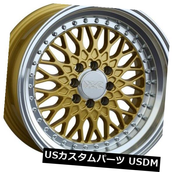 海外輸入ホイール 16X8 +20 XXR 536 4x100 / 114.3ゴールド/マシンリップホイール(4個セット) 16X8 +20 XXR 536 4x100/114.3 Gold / Machine Lip Wheels (Set of 4) 【並行輸入品】|カスタムパーツ WORLD倉庫
