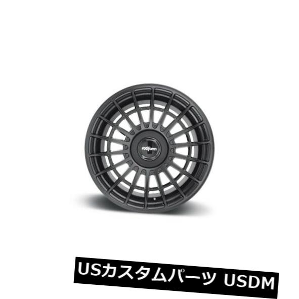 海外輸入ホイール 17x8 ET40 Rotiform R142 Las-R 4x100 / 4x114.3マットブラックリム（4個セット） 17x8 ET40 Rotiform R142 Las-R 4x100/4x114.3 Matte Black Rims (Set of 4) 【並行輸入品】