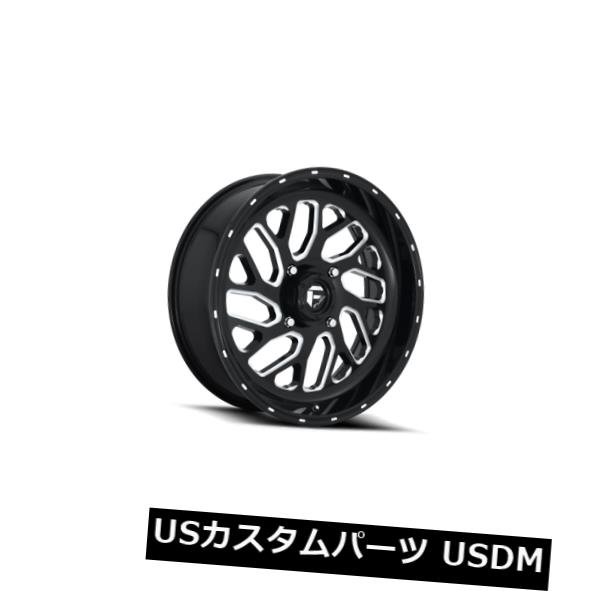 海外輸入ホイール 22x7 ET13 Fuel D581 Triton 4x136 Black Milled Wheels(4個セット) 22x7 ET13 Fuel D581 Triton 4x136 Black Milled Wheels (Set of 4) 【並行輸入品】