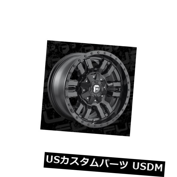 海外輸入ホイール 17x9 ET1 Fuel D596 Sledge 5x114.3 / 5x127 Black w / Black Lip Wheels（4個セット） 17x9 ET1 Fuel D596 Sledge 5x114.3/5x127 Black w/Black Lip Wheels (Set of 4) 【並行輸入品】