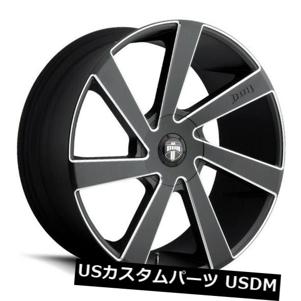 海外輸入ホイール 20x8.5 ET30ダブS133ディレクタ6x135 / 6x139.7ブラックミルドリム（4個セット） 20x8.5 ET30 Dub S133 Directa 6x135/6x139.7 Black Milled Rims (Set of 4) 【並行輸入品】｜カスタムパーツ WORLD倉庫