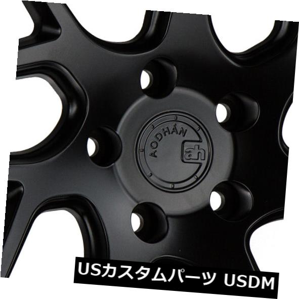 海外輸入ホイール 20x9 Aodhan Rims LS008 5x114.3 +30黒（4個セット） 20x9 Aodhan Rims LS008 5x114.3 +30 Black (Set of 4) 【並行輸入品】