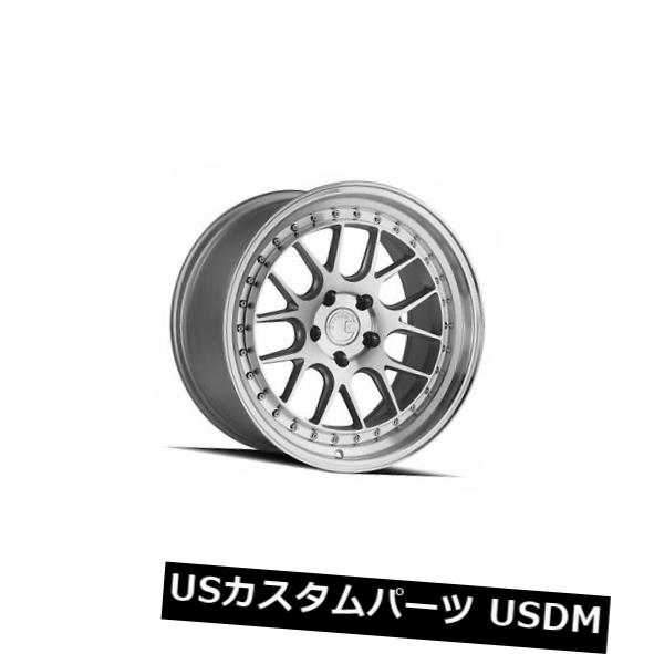 海外輸入ホイール 18x9.5F / 18x10。 5R | + 22F / 22R Aodhan DS06 5x114.3シルバー(機械加工リム付き)(4個セット) 18x9.5F/18x10.5R|+22F/22R Aodhan DS06 5x114.3 Silver w/Machined Rims (Set of 4) 【並行輸入品】|カスタムパーツ WORLD倉庫