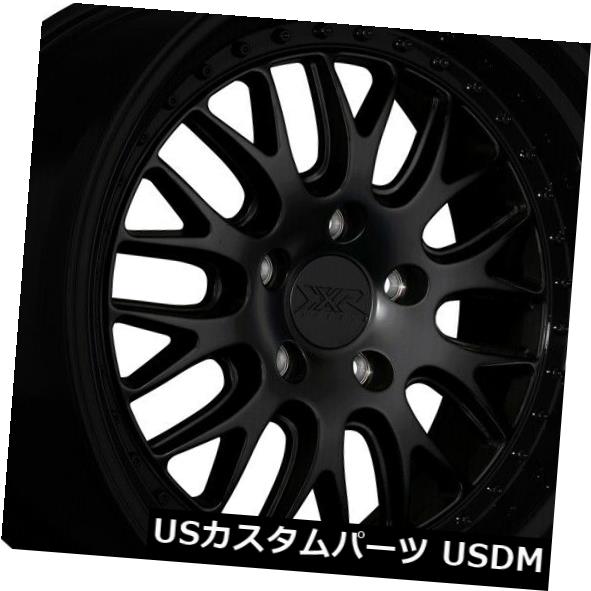 海外輸入ホイール 20x10.5 +40 XXR 570 5x114.3ブラック/グロスブラックリップホイール（4個セット） 20x10.5 +40 XXR 570 5x114.3 Black/Gloss Black Lip Wheels (Set of 4) 【並行輸入品】