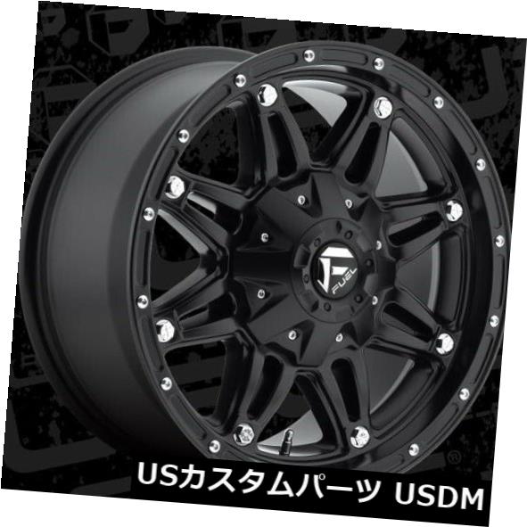 海外輸入ホイール 17x8.5 ET14 Fuel D531 Hostage 6x114.3 / 6x139。 7マットブラックホイール（4個セット） 17x8.5 ET14 Fuel D531 Hostage 6x114.3/6x139.7 Matte Black Wheels (Set of 4) 【並行輸入品】｜カスタムパーツ WORLD倉庫