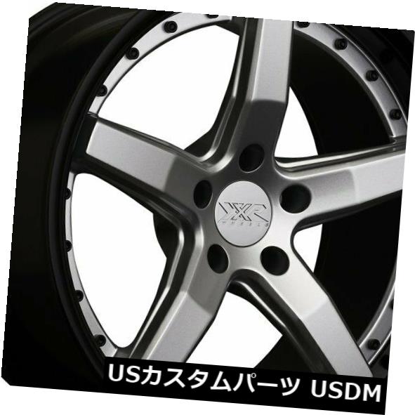 海外輸入ホイール 18x10 +35 XXR 569 5x114.3シルバー/グロスブラックリップリム(4個セット) 18x10 +35 XXR 569 5x114.3 Silver / Gloss Black Lip Rims (Set of 4) 【並行輸入品】