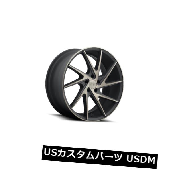 海外輸入ホイール 20x9 ET35ニッチM163反転5x120ブラック/機械加工DDTリム（4個セット） 20x9 ET35 Niche M163 Invert 5x120 Black/Machined DDT Rims (Set of 4) 【並行輸入品】｜カスタムパーツ WORLD倉庫 256,955円