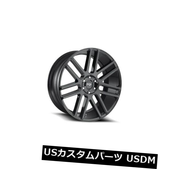 海外輸入ホイール 22x9.5 ET30ニッチM097エラン6x135ブラックリム(4個セット) 22x9.5 ET30 Niche M097 Elan 6x135 Black Rims (Set of 4) 【並行輸入品】