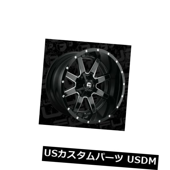 海外輸入ホイール 22x12 ET-44 Fuel D610 Maverick 5x114.3 / 5x127ブラックミルドリム（4個セット） 22x12 ET-44 Fuel D610 Maverick 5x114.3/5x127 Black Milled Rims (Set of 4) 【並行輸入品】 311,504円