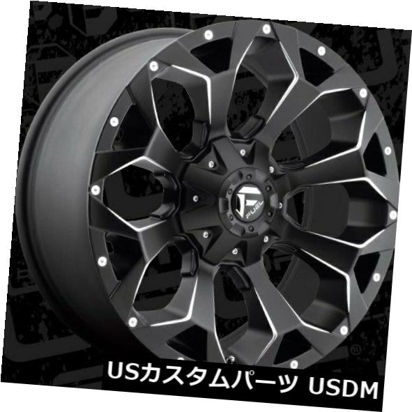 海外輸入ホイール 20x9 ET20 Fuel D546 Assault 5x139.7 / 5x150 Black Milled Rims(4個セット) 20x9 ET20 Fuel D546 Assault 5x139.7/5x150 Black Milled Rims (Set of 4) 【並行輸入品】|カスタムパーツ WORLD倉庫