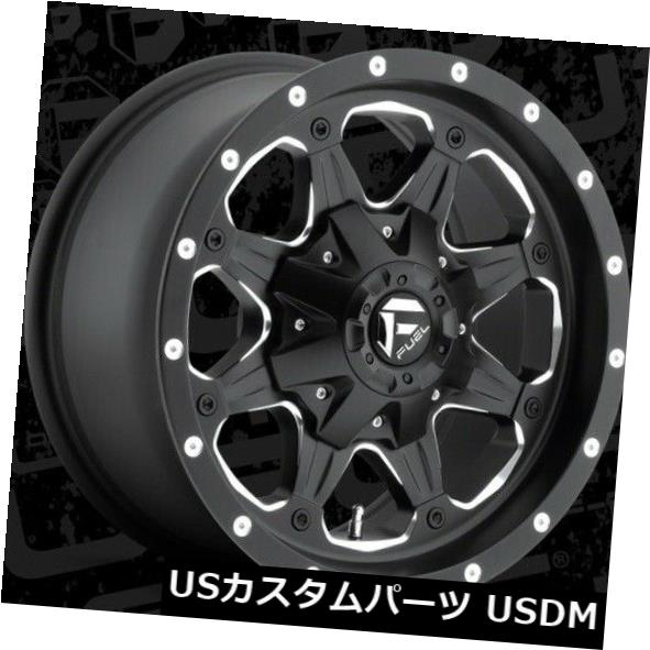 海外輸入ホイール 16x8 ET20 Fuel D534 Boost 6x139.7ブラックミルドホイール（4個セット） 16x8 ET20 Fuel D534 Boost 6x139.7 Black Milled Wheels (Set of 4) 【並行輸入品】｜カスタムパーツ WORLD倉庫 216,150円