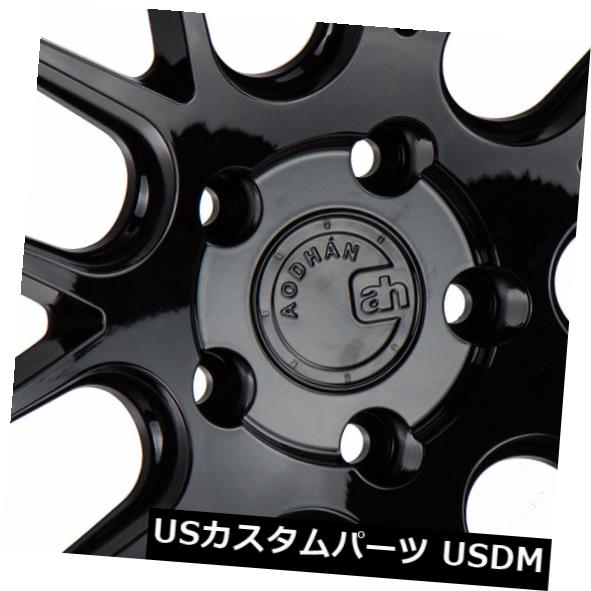 海外輸入ホイール 18x8.5F / 18x9.5 R | + 35F / 30R Aodhan DS06 5x114.3グロスブラックリム(4個セット) 18x8.5F/18x9.5R|+35F/30R Aodhan DS06 5x114.3 Gloss BlackRims (Set of 4) 【並行輸入品】|カスタムパーツ WORLD倉庫