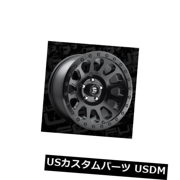 海外輸入ホイール 16x8 ET20 Fuel D579 Vector 5x114.3 Matte Black Rims（4個セット） 16x8 ET20 Fuel D579 Vector 5x114.3 Matte Black Rims (Set of 4) 【並行輸入品】