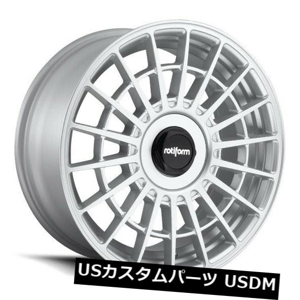 海外輸入ホイール 19x8.5 ET35 Rotiform R143 Las-R 5x114.3 / 5x120シルバーリム（4個セット） 19x8.5 ET35 Rotiform R143 Las-R 5x114.3/5x120 Silver Rims (Set of 4) 【並行輸入品】
