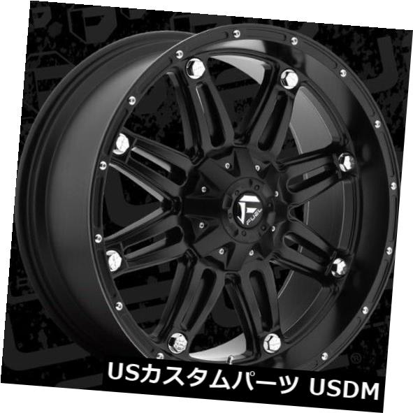 海外輸入ホイール 22x9.5 ET19燃料D531人質6x135 / 6x139.7マットブラックリム（4個セット） 22x9.5 ET19 Fuel D531 Hostage 6x135/6x139.7 Matte Black Rims (Set of 4) 【並行輸入品】