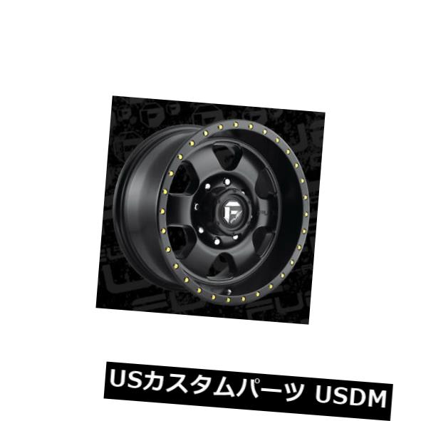 海外輸入ホイール 18x9 ET1 Fuel D618 Podium 6x139.7マットブラックホイール（4個セット） 18x9 ET1 Fuel D618 Podium 6x139.7 Matte Black Wheels (Set of 4) 【並行輸入品】