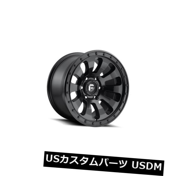 海外輸入ホイール 18x9 ET-12 Fuel D630 Tactic 6x139.7マットブラックホイール(4個セット) 18x9 ET-12 Fuel D630 Tactic 6x139.7 Matte Black Wheels (Set of 4) 【並行輸入品】