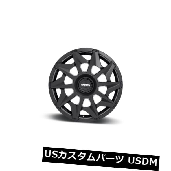 海外輸入ホイール 20x8.5 ET45 Rotiform R129 Cvt 5x112 / 5x120マットブラックリム（4個セット） 20x8.5 ET45 Rotiform R129 Cvt 5x112/5x120 Matte Black Rims (Set of 4) 【並行輸入品】｜カスタムパーツ WORLD倉庫